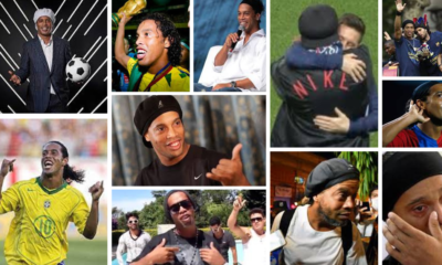 Ronaldinho siempre sonriendo fuera del campo de juego